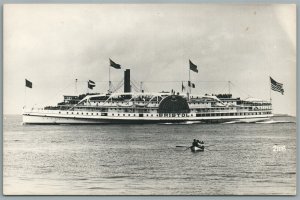 STEAMSHIP BRISTOL VINTAGE REAL PHOTO POSTCARD RPPC