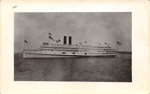 Unidentified Real Photo Fall River Line Steamer Ship 