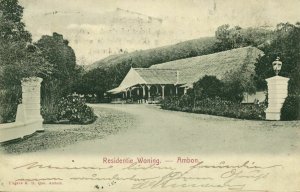 indonesia, MOLUCCAS MALUKU AMBON, Residency (1905) Postcard