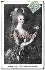 Postcard Old Versailles Marie Antoinette Rose