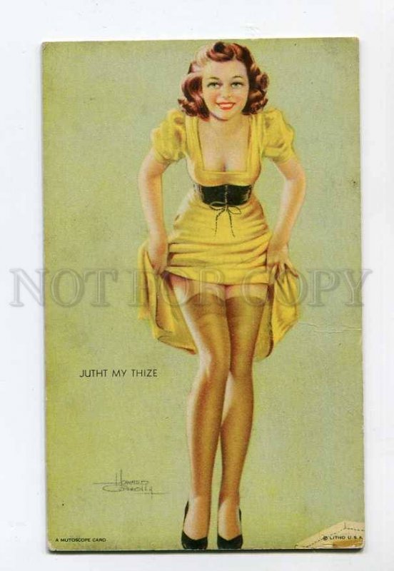 286288 MUTOSCOPE Pin-Up Girl JUTHT MY THIZE Howard CONNOLLY