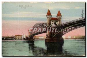 Old Postcard Bonn Die Brucke Bridge