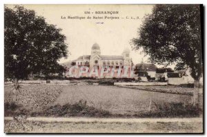 Old Postcard Besancon The Basilica Of St. Ferjeux