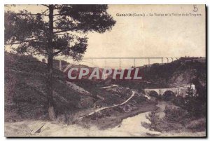 Postcard Old Cantal Garabit Viaduct and the Valley of Truyere