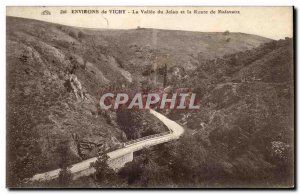 Old Postcard Surroundings of Vichy the Valley of Jolan and the Road Malavaux