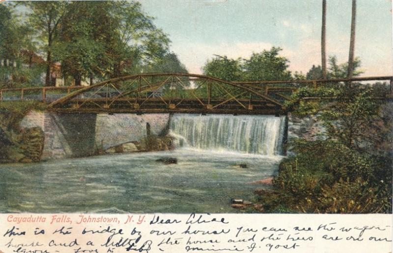 Bridge over Cayadutta Falls - Johnstown NY, New York - UDB