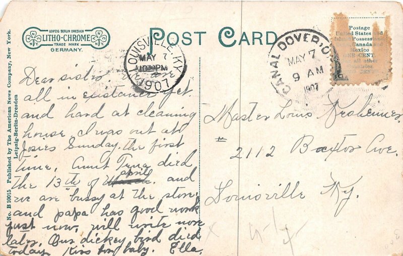 J21/ Canal Dover Ohio Postcard c1910 Childrens Home Building  184