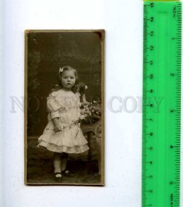 186921 GERMANY girl in white CDV photo COLBERG BAD Oeynhausen