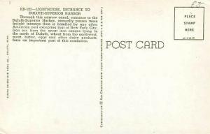 MN, Duluth Superior Harbor, Minnesota, Lighthouse, Curteich No. 4C-K1446