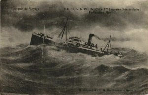 CPA ak ille de la reunion-cie le havre peninsulaire ships (1206257) 