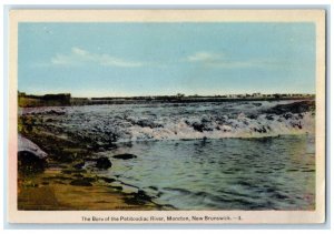 c1930's The Bore of the Petitcodiac River Moncton New Brunswick Canada Postcard