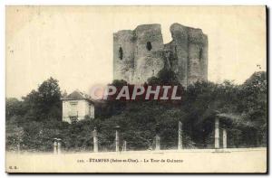 Old Postcard Etampes Tower Guinette