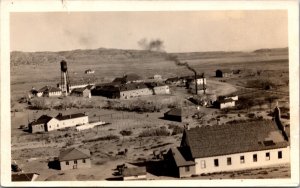 Real Photo Postcard Overview of a Small Town in Colorado