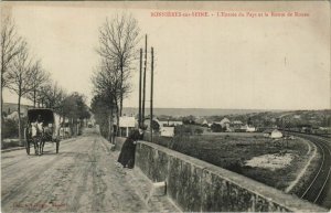CPA BONNIERES-sur-SEINE L'Entrée du Pays (806393)