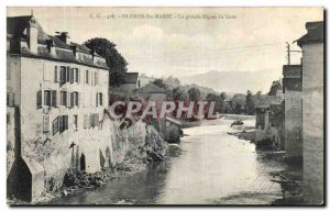 Old Postcard Oloron Ste Marie La Grande Digue Du Gave