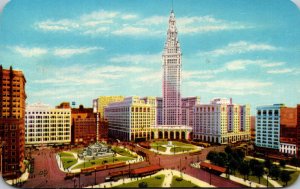 Ohio Cleveland Public Square and Union Terminal Tower