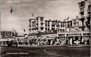 Netherlands Scheveningen Boulevard Vintage RPPC C013