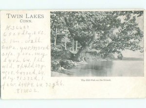 Pre-1907 LAKE SCENE Twin Lakes - Near Salisbury & Torrington CT AE5408