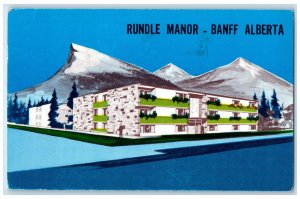 1966 Scene at Rundle Manor Banff Alberta Canada Vintage Posted Postcard