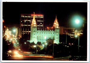 Night View of the Downtown Area from Capitol Hill - Salt Lake City, Utah