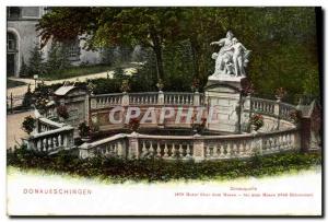 Postcard Old Donaueschingen Donauquelle