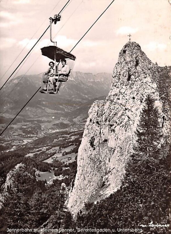 Jennerbahn m Leinem Jenner, Berchtesgaden u Untersberg Germany 1957 