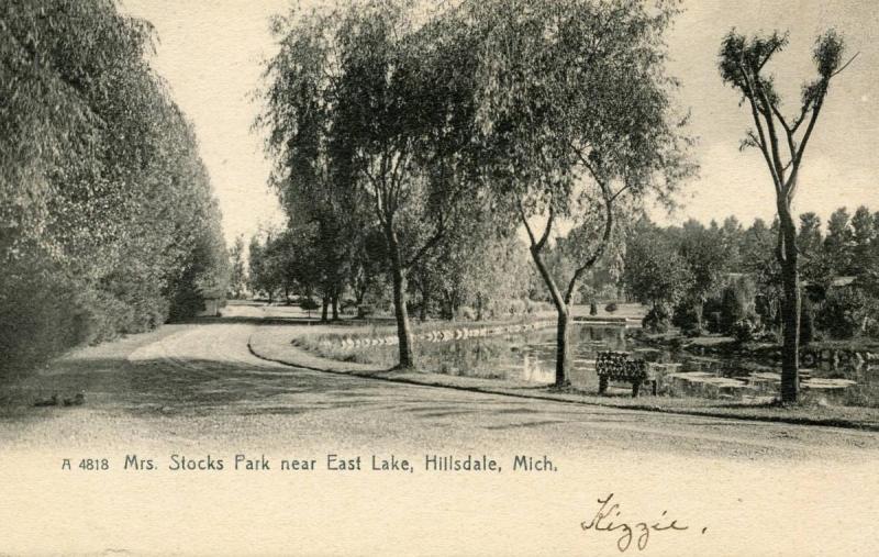 MI - Hillsdale. Mrs Stocks Park near East Lake