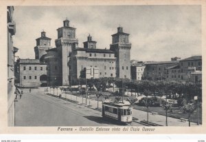 Ferrara , Emilia-Romagna, Italy, 00-10s : Castello Estense visto dal Viale Ca...