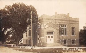 C82/ Milford Nebraska Ne Real Photo RPPC Postcard 1933 Evangelical Church