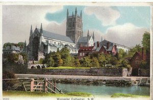 Worcestershire Postcard - Cathedral - South West - Ref TZ2673