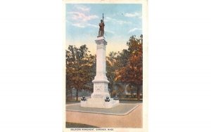 Soldiers Monument in Gardner, Massachusetts