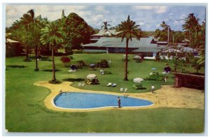 1952 Kauai Inn Lithue Tropical Garden Island Exterior Kauai Hawaii HI Postcard