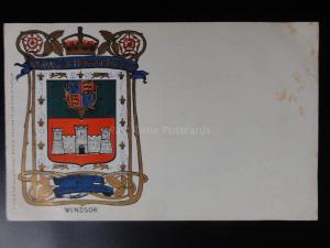 Berkshire: WINDSOR - Heraldic Coat of Arms, Old Postcard Pub By Robert Brodie