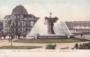 Rhode Island Providence City Hall and Bajnotti Memorial Fountain