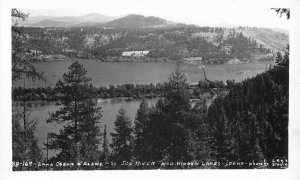 Leos Studio 1940s Lake Coeur d Alene Idaho Joe River RPPC Photo Postcard 8733