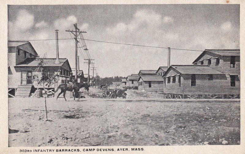 AYER, Massachusetts, 1910-1920s; Camp Devens, 303rd. U.S. Infantry Barracks