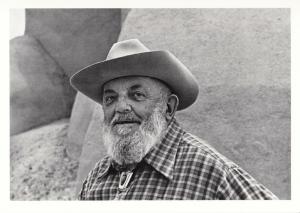 Ansel Adams at Rancho de Taos NM in 1980 Postcard