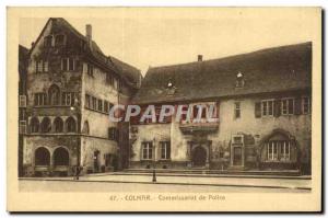 VINTAGE POSTCARD Colmar Police station of Pollce