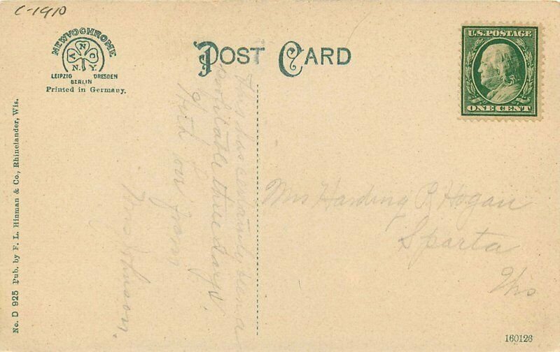 Autumn Pelican Rhinelander Wisconsin C-1910 Postcard Hinman 6062