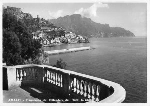 RPPC AMALFI ITALY HOTEL CATERINA PANORAMA VIEW REAL PHOTO POSTCARD !!