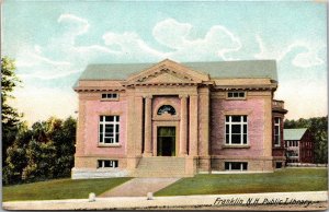 Postcard Public Library in Franklin, New Hampshire~137788