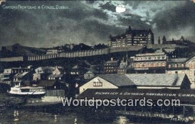 Chateau Frontenac & Citadel Quebec Canada 1906 