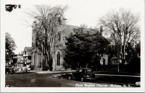Malone NY First Baptist Church Unused 5 Photo Co Postcard E89 