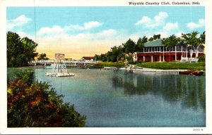 Nebraska Columbus Wayside Country Club Curteich