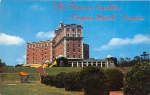 Virginia Beach Virginia~Cavalier Hotel~Couple under Tent~1950s Rowe Dist. Pc