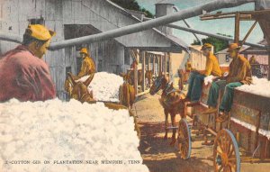 Memphis Tennessee Cotton Gin on Plantation Vintage Postcard AA56716