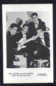 RPPC PHIL MOORE AND THE CHORDS BAND MUSIC GROUP VINTAGE REAL PHOTO POSTCARD