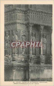 Postcard Ancient Arles St Trophime Portal (C?te Law) Details of the twelfth C...