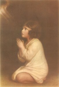 J. Reynold. The Little Samuel· Fine art, painting,  Spanish PC. Size 15 x 10 cm