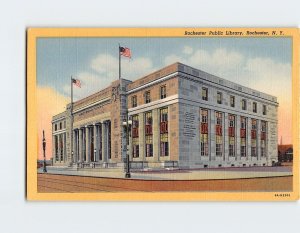 Postcard Rochester Public Library, Rochester, New York